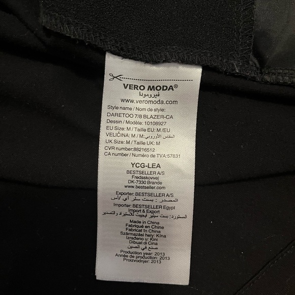 Vero Moda Blazer size medium PTP 23inch - Picture 8 of 11